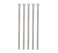 Lot de 5 boulons adaptateurs pour tige de vélo de montagne, vis élévatrices | Acier inoxydable 304, finition argentée, pour extension de guidon de vélo, matériel de verrouillage sécurisé