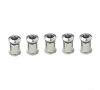 Lot de 5 boulons de pédalier en acier inoxydable - Double et triple vis de montage pour VTT et vélo de route - Argenté (A triple)
