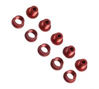 Lot de 5 boulons de pédalier simples en alliage d'aluminium 7075 léger CNC avec écrous de 6,5 mm et boulons de 9,5 mm pour pièces de vélo de montagne et de route Noir (multicolore)
