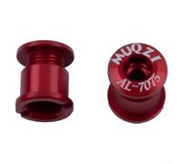 Lot de 5 boulons de plateau en alliage d'aluminium pour pédalier de vélo de route, légers pour simple, double, triple vitesse (A noir)
