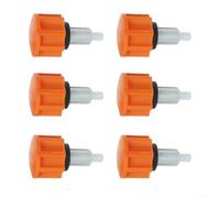 Lot de 5 boulons de réglage pour vélos d'appartement en acier et ABS pour une utilisation fiable de l'équipement de gym (22 mm de couleur orange)