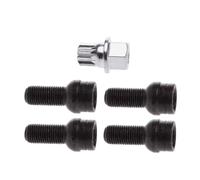 Lot de 5 boulons de Roue antivol M14 x 1,5 mm, écrous de Roue, clé, Douille, pour la Plupart des véhicules.
