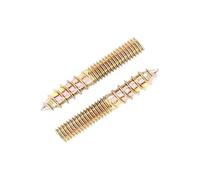 Lot de 5 boulons de suspension à double tête plaqués zinc jaune M4 M5 M6 M8 M10 Vis autotaraudeuses pour meubles en bois (M8 x 60 mm)