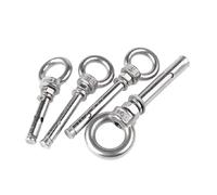 Lot de 5 boulons d'expansion en acier inoxydable 304, vis anti-explosion M8 x 60-100 mm, anneau levage avec(M8 X 80)