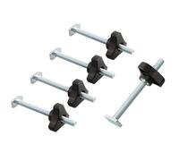 Lot de 5 boulons et boutons M8 pour rail en T avec écrous à bouton pour le travail du bois, clôtures, table de toupie, perceuse, scie à hacher, maintien sécurisé