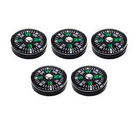 Lot de 5 boussoles pour Enfants, Mini Boussole de randonnée avec Bouton de 15 mm, de Survie, en paracorde