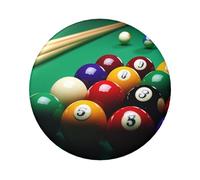 Lot de 5 boutons de billard ronds en métal de 6,1 cm pour photos, loisirs créatifs, Noël, projets de fête