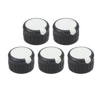 Lot de 5 boutons de contrôle de four pour cuisinière à gaz 50 mm de diamètre avec noyau de 8 mm résistant à la chaleur pour une meilleure compatibilité de cuisine (couvercle blanc)