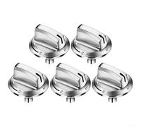 Lot de 5 boutons de cuisinière à gaz à longue tige, bouton de contrôle de fonction de four, interrupteur de contrôle en métal, remplacement 5304525746 remplace 5304504839