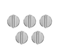 Lot de 5 boutons de cuisinière à installation facile pour cuisinière à gaz Whirlpool WCG97US6DS00 WCG97US0DS00