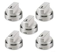 Lot de 5 boutons de cuisinière de rechange pour cuisinières conçus pour une meilleure gestion de la température et durabilité