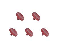 Lot de 5 Boutons de déclenchement en cuivre Pur moleté concave pour Appareil Photo Fuji X-M5 XT50 X-T5 X-T4 X-T3 X-T2 X-T30 X-T30 II X-T20 X-T10 X100VI X100V X-E3 (Rouge foncé)