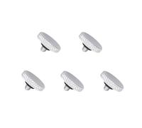 Lot de 5 Boutons de déclencheur en cuivre Pur moleté concave pour Appareil Photo Fuji X-M5 XT50 X-T5 X-T4 X-T3 X-T2 X-T30 X-T30 II X-T20 X-T10 X100VI X100V X-E3 (Argenté)