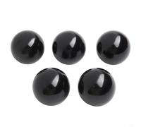 Lot de 5 boutons de levier à boule en bakélite avec filetage femelle intégré et écrou en cuivre pour machines-outils utilisées dans l'impression et les équipements électroniques (M12 x 40)