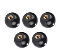 Lot de 5 boutons de levier en bakélite fiables, design boule ronde, pour machines-outils (M8 x 30)