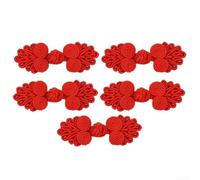 Lot de 5 boutons décoratifs en forme de nœud chinois parfaits pour Cheongsam et projets créatifs (05)