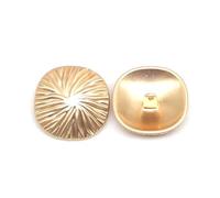 Lot de 5 boutons dorés irréguliers, adaptés aux coupe-vent, manteaux, vêtements, couture et accessoires de bricolage.,30 mm