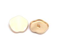 Lot de 5 boutons dorés irréguliers, adaptés aux coupe-vent, manteaux, vêtements, couture et accessoires de bricolage.,30 mm
