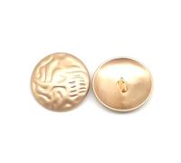Lot de 5 boutons dorés irréguliers, adaptés aux coupe-vent, manteaux, vêtements, couture et accessoires de bricolage.,30 mm