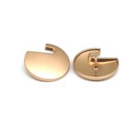 Lot de 5 boutons dorés irréguliers, adaptés aux coupe-vent, manteaux, vêtements, couture et accessoires de bricolage.,32 mm