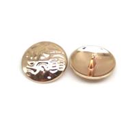Lot de 5 boutons dorés irréguliers, adaptés aux coupe-vent, manteaux, vêtements, couture et accessoires de bricolage.,30 mm