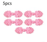 Lot de 5 boutons noués chinois faits à la main - Accessoires élégants pour costumes et travaux manuels (05)
