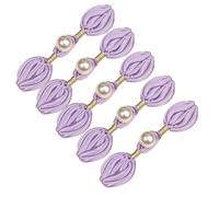Lot de 5 boutons nœud chinois avec perles ornées de perles pour costume traditionnel chinois, robe de mariée, cape