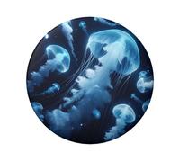 Lot de 5 boutons ronds laminés avec finition brillante et fermeture à épingle sécurisée, 6 cm