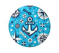 Lot de 5 boutons ronds laminés de 6 cm avec finition brillante et fermeture à épingle sécurisée