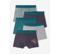 Lot de 5 boxers garçon anthracite 10A