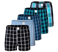 Lot de 5 boxers MG-1 pour homme - Taille M - 3XL à carreaux