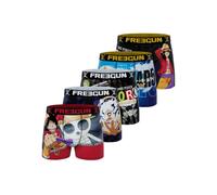 Lot de 5 boxers one piece rouge/violet/blanc/noir/turquo 10/12A