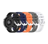 Lot de 5 bracelets de montre de 18 mm compatibles avec Huawei Watch GT4 41 mm/Garmin Venu 3S/Forerunner 265S Bracelet de rechange en silicone souple pour homme et femme, 18mm (for GT4 41mm), Silicone,