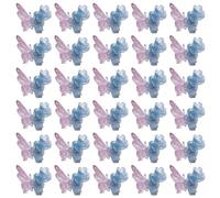 Lot de 5 breloques colorées en forme de papillon 3D pour ongles en acrylique