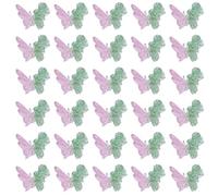 Lot de 5 breloques colorées en forme de papillon 3D pour ongles en acrylique