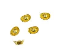 Lot de 5 breloques en forme de lingot avec nœud chinois et strass pour femme