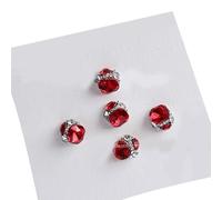 Lot de 5 breloques pour ongles en acrylique 3D Transparent