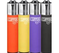 Lot de 5 briquets cLIPPER ® micro-soft touch micro-mixte