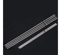 Lot de 5 brochettes de barbecue plates en acier inoxydable pour empêcher les aliments de tomber et poignée ondulée pour une utilisation facile, idéal pour la cuisine en plein air, le camping et les