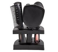 Lot de 5 brosses à cheveux avec miroir, peigne, kit de miroir, brosse antistatique, peigne, peigne pour le cuir chevelu, peigne pour le massage, démêleur, brosse à cheveux avec miroir et support pour