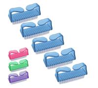 Lot de 5 brosses à ongles, nettoyantes - Bleu - Vivezen