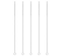 Lot de 5 brosses à paille, brosse de nettoyage, brosse à bouteille, brosse à lait blanche, pour buse de théière, machines à expresso (23 cm)