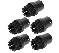 Lot de 5 brosses à vapeur noires de rechange SC 3 accessoires H20 en nylon SC4 Adaptateur SC3 de rechange SC3