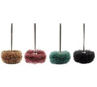 Lot de 5 brosses abrasives pour perceuse tige 3 mm rouille rotative fer métal nettoyer