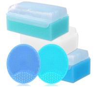 Lot de 5 brosses de bain pour bébés - Éponge de bain pour nouveau-né | Traitement du bonnet de berceau | Éponges de bain pour nouveau-nés