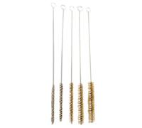 Lot de 5 brosses de nettoyage de tuyaux en laiton avec manche long en laiton pour tube de nettoyage de trou de cylindre 6 15 mm