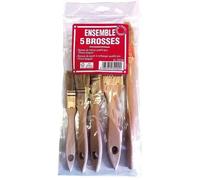 Lot de 5 brosses - SAVY - en bois certifié FSC - queues de morue et brosses de pouce à rechampir