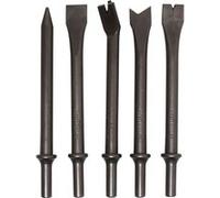 LOT DE 5 BURINS QUEUE RONDE MARTEAU BURINEUR PNEUMATIQUE