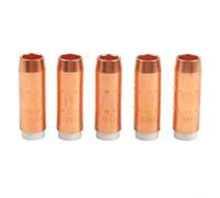 Lot de 5 buses à gaz de soudage Bernard Q/S MIG en cuivre 4393 5/8 compatibles avec les modèles 4295 4391, prend en charge le changement rapide et la distance de travail étendue