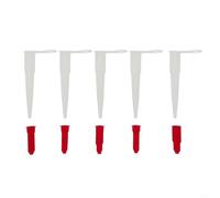 Lot de 5 buses de calfeutrage de rechange pour tubes en silicone - Applicateur de mastic hermétique prolonge la durée de vie - Réparation de fenêtre de salle de bain 10,5 cm